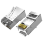 Коннектор Vention RJ45  (8p8c),  FTP,  cat. 6A,  под витую пару,  экранированный  (10шт.)