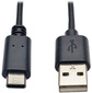 Кабель Tripplite U038-003 ver2.0 USB A (m) USB Type-C  (m) 0.9м черный