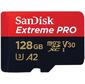 Карта памяти SanDisk Extreme Pro microSD UHS I Card 128GB for 4K Video on Smartphones,  Action Cams & Drones 200MB / s Read,  90MB / s Write,  Lifetime Warranty