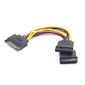 Кабель питания SATA Cablexpert CC-SATAM2F-01,  15pin  (M) / 2x15pin (F),  на 2 SATA устр,  15см