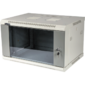 Шкаф коммутационный Lanmaster  (TWT-CBWPG-6U-6X4-GY) 6U 600x400мм пер.дв.стекл 60кг серый