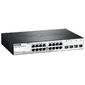 D-Link DGS-1210-20 / F2A,  L2 Smart Switch with  16 10 / 100 / 1000Base-T ports and 4 1000Base-T / SFP combo-ports.8K Mac address,  802.3x Flow Control,  256 of 802.1Q VLAN,  VID range 1-4094,  4 IP Interface,  80