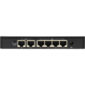 Коммутатор /  Unmanaged Switch 6x100Base-TX  (4x100Base-TX PoE),  PoE Budget 60W,  Long-range PoE up to 250m,  metal case