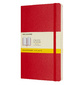 Блокнот Moleskine CLASSIC SOFT QP617F2 130х210мм 192стр. клетка мягкая обложка фиксирующая резинка красный