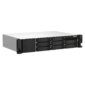 QNAP TS-864eU-RP-8G NAS,  8-tray 3, 5" / 2, 5" w / o HDD,  4-core Intel Celeron N5095 2.0-2.9 GHz,  8GB DDR4 max,  2x2.5GbE LAN,  2U Rackmount,  2x300W PSU.  W / o rail kit RAIL-B02