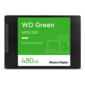 WD SSD Green,  480GB,  2.5" 7mm,  SATA3,  3D TLC,  R / W 545 / н.д.,  IOPs н.д. / н.д.,  TBW н.д.,  DWPD н.д.  (12 мес.)