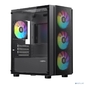 XASTRA Корпус A402M 4FRGB Black mATX / Mesh / full-size TG / 4x120mm FRGB fans /  A402M-4FC12F-BK