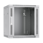 Cabeus SH-05F-12U60 / 60-R Шкаф телекоммуникационный настенный разобранный 19" 12U 600x600x635mm  (ШхГхВ) дверь стекло,  цвет серый  (RAL 7035)