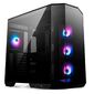 Корпус MSI MAG Pano 100R PZ ,  Mid Tower,  ATX,  2xUSB 3.2 Gen 1,  1xUSB 3.2 Gen2 Type-C,  3x120mm ARGB Reverse Blade Fan,  1x120mm ARGB Fan,  ARGB+PWM Control Board, Tempered Glass Window,  Brown Box