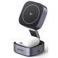 Зарядное устройство магнитное беспроводное 2-в-1 UGREEN W526  (35278) 2-in-1 Magnetic Wireless Charge для Iphone&AirPods 7, 5W. Цвет: серый космос