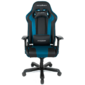 Компьютерное кресло DXRacer King up to 150kg/190cm, multiblock, 4D armrest, leatherette, recline 170, 3' wheels, black blue