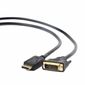 Кабель Cablexpert Кабель DisplayPort-DVI Cablexpert CC-DPM-DVIM-3M,  20M / 25M,  3.0м,  черный,  экран,  пакет