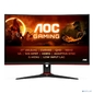 Монитор 27&quot; AOC CQ27G2SE Black-Red   (VA,  изогнутый,  2560x1440,  165Hz,  1 ms,  178° / 178°,  250 cd / m,  80M:1,  +2xHDMI 2.0,  +DisplayPort 1.4,  +регулировка по высоте)