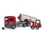 BRUDER 03767 Игрушка TGS ABROLLCONTAINER UND SCHÄFFER HOFLADER