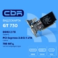 Видеокарта CBR GT730 2Gb DDR3,  128bit,  700Mhz,  1*HDMI + 1*DVI + 1*VGA,  49W,  Ret [VGA-STXT730-2G-RTL]