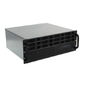 Procase Корпус 4U Rack server case  (12 SATA3 / SAS 12Gb hotswap HDD),  черный,  без блока питания,  глубина 400мм,  MB 12"x13"