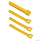 Cabeus CLAMP-135-YL Хомут для кабеля,  липучка с мягкой застежкой,  135x14 мм,  желтый  (10 шт.)