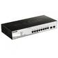 D-Link DGS-1210-10 Настраиваемый коммутатор WebSmart с 8 портами 10 / 100 / 1000Base-T и 2 портами 1000Base-X SFP