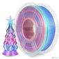 - /  Филамент NVPRINT Silk PLA+ Rainbow 02 для 3D печати диаметр 1.75мм  длина 330 метров  масса 1 кг