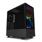 NZXT CA-H510E-B1 H510 Elite Compact Mid Tower Matte Black Chassis with Smart Device 2,  2x140mm Aer RGB Case Fans,  1xLED Strip