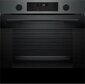 Serie 4,  духовой шкаф, цвет черная нержавеющая сталь, класс энергоэффективности А,  8 режимов,  66 литров,  EcoClean на задней стенке,  телескопические направляющие 1 уровень,  пр-во Турция