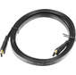 Кабель аудио-видео Buro Flat HDMI  (m) / HDMI  (m) 2м. черный  (HDMI 2 BHP)