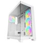 Корпус для ПК Case Ocypus Gamma C72 WH ARGB ATX  /  win  /  white  /  4 ARGB fans  /  no PSU  /  Tempered Glass