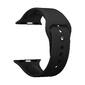Deppa Ремешок Band Silicone для Apple Watch 42 / 44 mm,  силиконовый,  черный,  Deppa