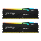 Комплект модулей памяти Kingston FURY Beast KF556C40BBAK2-16 DDR5 16GB  (Kit 2x8GB) 5600MHz