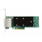 HBA-адаптер Broadcom 9400-16e SGL (05-50013-00 / 03-50013-15007 )  PCIe 3.1 x8 LP, Tri-Mode SAS/SATA/NVMe 12G HBA, 16port(4*ext SFF8644), 3416 IOC