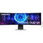 Монитор Samsung 49" Odyssey OLED G9 S49DG952SMXUE серебристый OLED LED 0.03ms 32:9 HDMI M / M матовая HAS 250cd 178гр / 178гр 5120x1440 240Hz DP DQ USB 12.6кг
