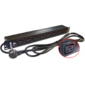 Lanmaster TWT-PDU-16A8C9L-3.0 19" 8 шт. C19 с фиксатором вилки,  16A 250V,  шнур питания 3.0 м
