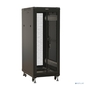 Шкаф коммутационный Hyperline  (TTBR-1866-DD-RAL9004) напольный 18U 600x600мм пер.дв.перфор.2ств. задн.дв.перфор. 1000кг черный 510мм 53.8кг 988мм IP20 сталь