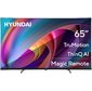 Телевизор LED Hyundai 65" H-LED65BU7100 WebOS Frameless Metal серый 4K Ultra HD 60Hz MEMC DVB-T DVB-T2 DVB-C DVB-S DVB-S2 USB WiFi Smart TV