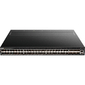 Managed L3 Switch 48x10GBase-X SFP+,  6x40GBase-X QSFP+,  CLI,  1000Base-T Management,  mini-USB Console,  USB,  w / D-Link OS