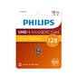 Флеш карта microSD 128GB PHILIPS High Speed  microSDHC Class UHS-I U3,  V30,  A1,  100MB / s