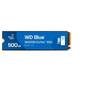 Твердотельный диск 500GB WD Blue,  NVMe,  M.2 2280,  PCI-E 4x4 [R / W - 5000 / 4000 MB / s]