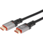 Кабель HDMI 19M / M, ver. 2.1,  8K@60 Hz 1.5m метал разъемы,  Telecom <TCG365-1.5M>