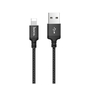 HOCO HC-62820 X14 /  USB кабель Lightning /  1m /  2A /  Нейлон /  Black