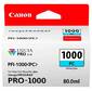 Картридж Canon PFI-1000 PC для IJ SFP PRO-1000 WFG Photo Cyan 80 мл 0550C001