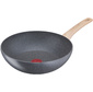 Сковорода ВОК  (WOK) Tefal Natural Force G2661972 круглая 28см покрытие: Mineralia+ non-stick ручка несъемная  (без крышки) серый  (2100118262)