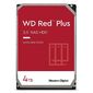 Western Digital Red Plus NAS HDD 3.5" SATA 4TB,  5400 rpm,  256MB buffer,  CMR,  WD40EFPX,  1 year