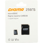 Флеш карта microSDXC 256Gb Class10 Digma CARD30 + adapter