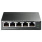Easy Smart Gigabit 5-port switch with 4 PoE + ports,  metal case,  desktop installation,  PoE budget-65W,  802.1 q VLAN support
