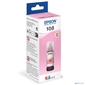 EPSON C13T09C64A  Картридж 108 EcoTank Ink для Epson L8050 / L18050,  Light Magenta 70