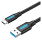 Vention USB 3.0 A Male to C Male Cable 1M Black PVC Type