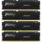 Память DDR5 4x16GB 6000MHz Kingston KF560C40BBK4-64 Fury Beast Black RTL Gaming PC5-48000 CL40 DIMM 288-pin 1.35В kit dual rank с радиатором Ret