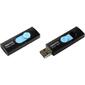 Флеш накопитель 64GB A-DATA UV220,  USB 2.0,  черный / голубой