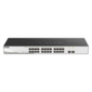 D-Link DGS-1210-26 / F3A,  L2 Smart Switch with  24 10 / 100 / 1000Base-T ports and 2 100 / 1000Base-X SFP ports. 8K Mac address,  802.3x Flow Control,  4K of 802.1Q VLAN,  4 IP Interface,  802.1p