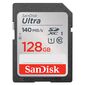 Флеш карта SD 128GB SanDisk SDXC Class 10 UHS-I Ultra 140MB / s